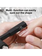 5 az 1-ben körömművészeti mágneses pálcika gél lakkhoz, multifunkcionális macskaszem mágneses tábla tokkal, körömtervezés matrica eszköz francia, margaréta és különböző hatásokhoz