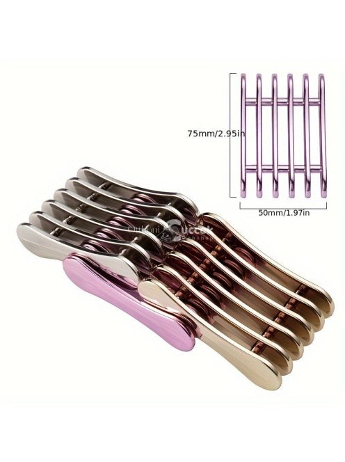 Fém körömtolltartók, Mini 5 nyílású tollrendszerező, többfunkciós akril körömeltávolító eszköz, kompakt kialakítás szalonhoz és otthoni használatra