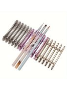 Fém körömtolltartók, Mini 5 nyílású tollrendszerező, többfunkciós akril körömeltávolító eszköz, kompakt kialakítás szalonhoz és otthoni használatra