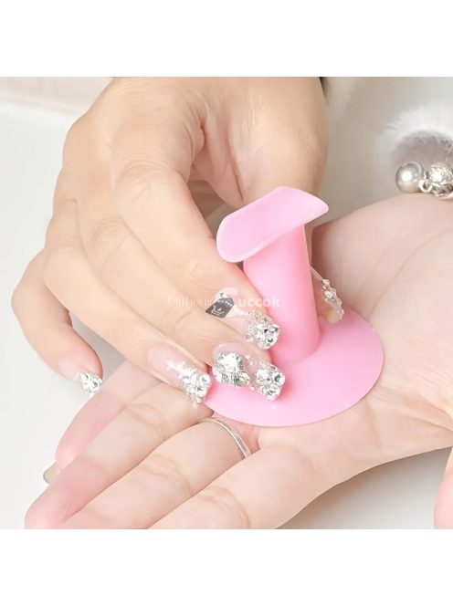Pontos Támogatás A Foltmentes Köröm Díszítéshez, Kényelmes Ujjtartó A Manikűr És Pedikűr Során, Alapvető Eszköz A Körömrajongók Számára