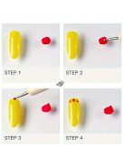 5 darabos kétvégű köröm művészeti eszközkészlet - Strasszköves szedő, faragó toll & fa pálcika manikűrhöz és pedikűrhöz