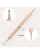 5 darabos kétvégű köröm művészeti eszközkészlet - Strasszköves szedő, faragó toll & fa pálcika manikűrhöz és pedikűrhöz