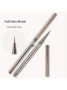 5db UV géllakk körömbélés ecsetkészlet Rajzvonalak Csíkfestés Virágtoll Körömdíszítés manikűr Fém fogantyús csíkozó ecsetek 6/9/12/15/18mm