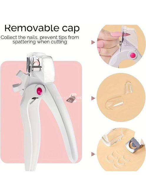 Professzionális állítható rozsdamentes acél körömvágó akril körmökhöz – tökéletes manikűr körömszalon eszközökhöz és műköröm manikűrhöz