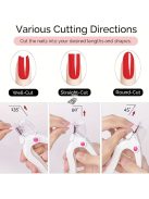 Professzionális állítható rozsdamentes acél körömvágó akril körmökhöz – tökéletes manikűr körömszalon eszközökhöz és műköröm manikűrhöz