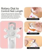 Professzionális állítható rozsdamentes acél körömvágó akril körmökhöz – tökéletes manikűr körömszalon eszközökhöz és műköröm manikűrhöz