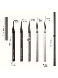   5db Nail Art Design Toll Festőeszközök Zselés Ecsettel, Színátmenetes Ecsettel, Részletecsettel És Pöttyös Tollal A Nail Art Design Manikűr Szalonhoz