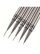 5db Nail Art Design Toll Festőeszközök Zselés Ecsettel, Színátmenetes Ecsettel, Részletecsettel És Pöttyös Tollal A Nail Art Design Manikűr Szalonhoz