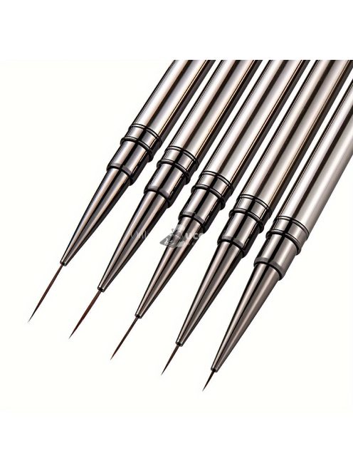 5db Nail Art Design Toll Festőeszközök Zselés Ecsettel, Színátmenetes Ecsettel, Részletecsettel És Pöttyös Tollal A Nail Art Design Manikűr Szalonhoz