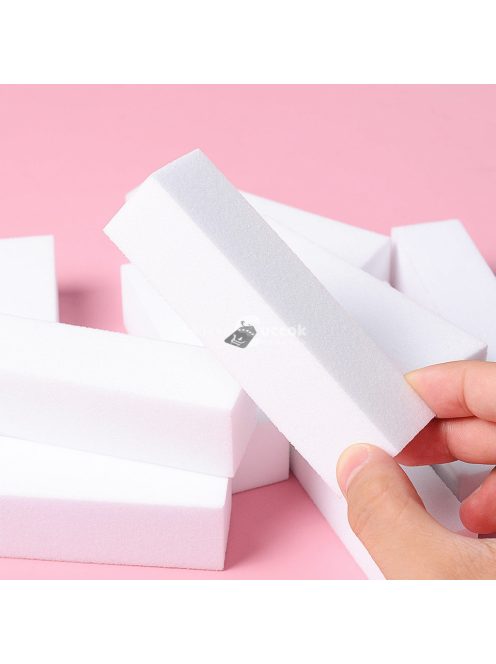 10 db Fehér erősen habzó polírozó reszelő Nail Art Tool Körömpolírozó reszelő