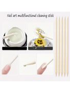 100db Természetes Narancsfából Készült Kutikula Nyomók - Szagtalan Körömápoló Eszközök Manikűrhöz & Pedikűrhöz, Ideális Otthoni és Szalon Használatra