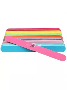   50 darab profi kétoldalas fa körmölő reszelő, erős csiszolópapír, illatmentes, manikűr és polírozó eszközök és kiegészítők