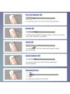 20 db-os fúrószár szett akril körömhöz – 3/32'' kerámia- és keményfém fúrószárak körömfúróhoz, professzionális manikűr, pedikűr, körömápoló eszközök, illatanyagmentes