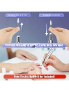 20 db-os fúrószár szett akril körömhöz – 3/32'' kerámia- és keményfém fúrószárak körömfúróhoz, professzionális manikűr, pedikűr, körömápoló eszközök, illatanyagmentes