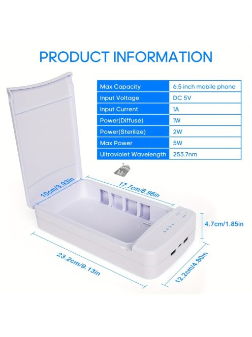 Hordozható köröm-sterilizátor kék fény USB-vel – tökéletes otthoni manikűrhöz és szalon kellékekhez!