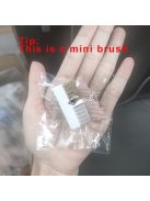 1 db elektromos körömcsiszoló fej tisztító kefe Hordozható manikűr fúrófejek tisztítószer kettős réz drótkefe tisztítóeszközök