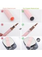 5db Rózsaszín/fekete Nail Art Ecsetek A Részletekért, Long Nail Art Line Ecsetek Manikűrzselé Finom Mintákhoz