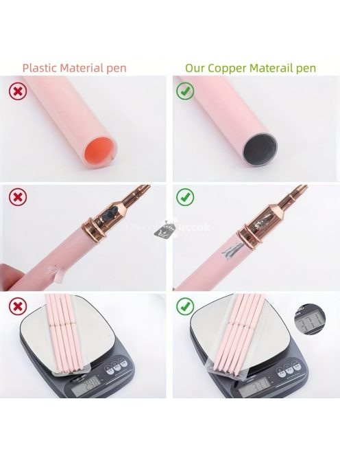 5db Rózsaszín/fekete Nail Art Ecsetek A Részletekért, Long Nail Art Line Ecsetek Manikűrzselé Finom Mintákhoz