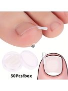 50db Benőtt Köröm Korrekciós Csíkok - Légáteresztő, Rugalmas Pedikűr Eszköz Fájdalomcsillapításra & Köröm Egészségére