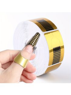   Nail Art Papírtartó, Téglalap Alakú Körömhosszabbító Arany Ujjtartó, Körömragasztós Ujjtartó, Körömhosszabbító Tartó