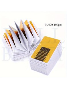   Nail Art Papírtartó, Téglalap Alakú Körömhosszabbító Arany Ujjtartó, Körömragasztós Ujjtartó, Körömhosszabbító Tartó