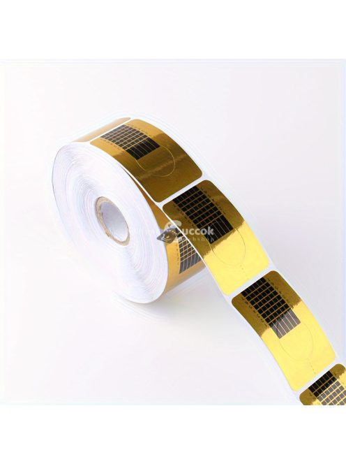 Nail Art Papírtartó, Téglalap Alakú Körömhosszabbító Arany Ujjtartó, Körömragasztós Ujjtartó, Körömhosszabbító Tartó