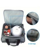 1db Hordozható Körömlakk-rendező, 80 Palack És 1 Körömlámpa Fér El, Körömlakk Hordtáska 2 Kivehető Tasakkal, Körömlakk-anyag-rendező, Hordozható Körömlakk-tartó Körömkellékekhez (csak Táska)