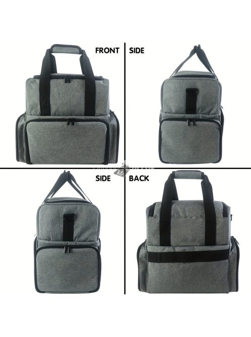 1db Hordozható Körömlakk-rendező, 80 Palack És 1 Körömlámpa Fér El, Körömlakk Hordtáska 2 Kivehető Tasakkal, Körömlakk-anyag-rendező, Hordozható Körömlakk-tartó Körömkellékekhez (csak Táska)