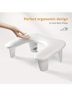   Ergonomikus körömdíszítő párna - Kényelmes kéz- és lábtámasz manikűrhöz, könnyen tisztítható felület, szagmentes - Tökéletes otthoni szalon használatra