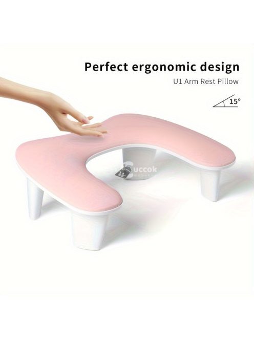 Ergonomikus körömdíszítő párna - Kényelmes kéz- és lábtámasz manikűrhöz, könnyen tisztítható felület, szagmentes - Tökéletes otthoni szalon használatra