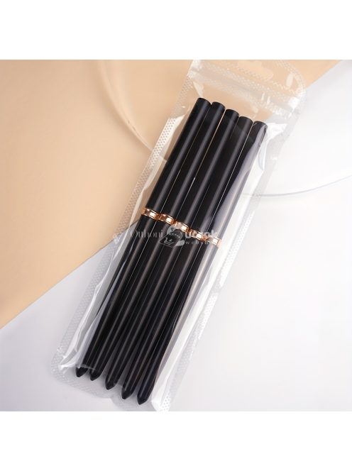 5 darabos Professzionális Köröm Művészeti Ecsetkészlet - Finom Szegélyező, Részletező Csík, Virágmintás & UV Gél Lakk Eszközök - Formaldehidmentes Manikűrhöz és Pedikűrhöz