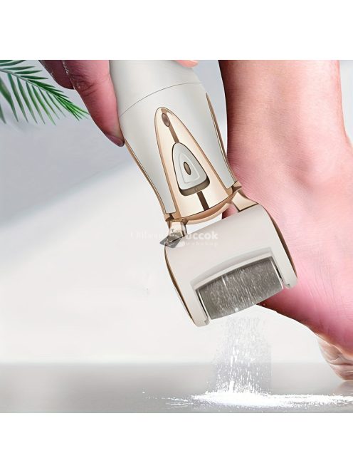 Elektromos láb bőrkeményedés eltávolító, elektromos lábreszelő újratölthető kemény bőr pedikűr eszközök Lábápoló bőrkeményedés eltávolító készlet