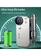 Professzionális 35000 RPM körömfúró , újratölthető elektromos körömreszelő gép E reszelő akril körmökhöz gél polírozás eltávolító