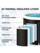 1 Db Összecsukható, Szabadon Álló Fürdőkád, Hordozható Fürdőkád Bel- És Kültérre, Pezsgőfürdőkád, Hordozható, Szabadon Álló Fürdőkád
