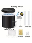 1 Db Összecsukható, Szabadon Álló Fürdőkád, Hordozható Fürdőkád Bel- És Kültérre, Pezsgőfürdőkád, Hordozható, Szabadon Álló Fürdőkád