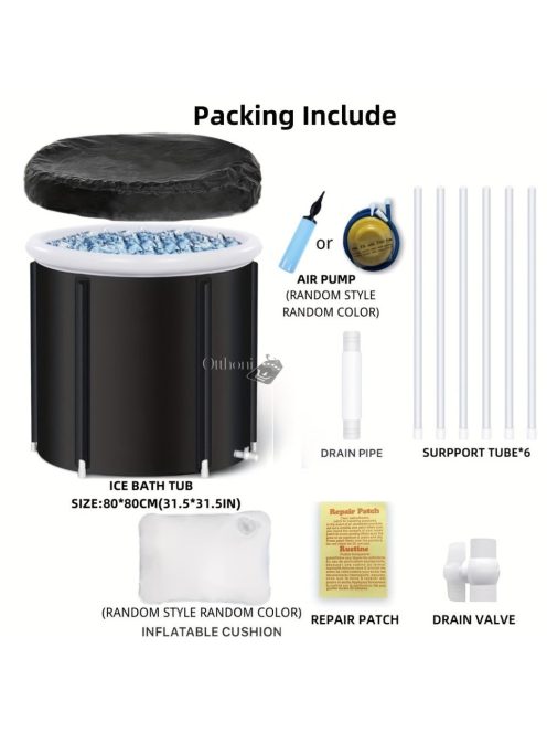 1 Db Összecsukható, Szabadon Álló Fürdőkád, Hordozható Fürdőkád Bel- És Kültérre, Pezsgőfürdőkád, Hordozható, Szabadon Álló Fürdőkád