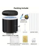 1 Db Összecsukható, Szabadon Álló Fürdőkád, Hordozható Fürdőkád Bel- És Kültérre, Pezsgőfürdőkád, Hordozható, Szabadon Álló Fürdőkád