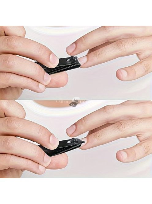 Professzionális körömápoló készlet férfiaknak és nőknek - 24 darabos manikűr és pedikűr szett utazó tokkal, hipoallergén fém pengékkel, kutikula fogóval és eszközökkel