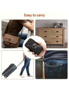 Professzionális körömápoló készlet férfiaknak és nőknek - 24 darabos manikűr és pedikűr szett utazó tokkal, hipoallergén fém pengékkel, kutikula fogóval és eszközökkel