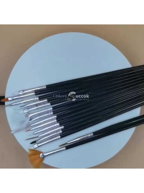 15 darabos precíziós ecsetkészlet részletezéshez és művészethez - Ideális akril, vízfesték, olajfestmény, modellek, repülőgép készletek és köröm művészethez