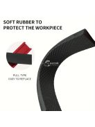 Mágneses alumíniumötvözet szerszámszorító satupofa, 10.16-20.32cm - Puha gumi fogás, rozsda- és vegyszerálló, ideális a gyártáshoz és a szerelőkhöz