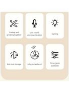 Körömvágó és polírozó LED-es fénnyel, lítium-ion akkumulátorral, otthoni használatra, szalonminőségű körömápoláshoz