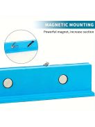 satupofa mágneses tapadókoronggal, teljes gumi puha pofákkal a munkadarab pofák védelmére