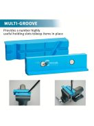 satupofa mágneses tapadókoronggal, teljes gumi puha pofákkal a munkadarab pofák védelmére