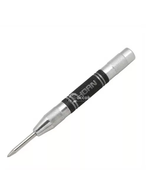 1 db szuper erős, ötvözet, volfrámacél hegyű automata centrális lyukasztó – állítható, rugós, fém fúrószerszám famegmunkáláshoz és jelöléshez