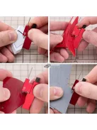 Egyenlő távolságú párhuzamos vonalzó katonai miniatűr méretarányú modellkészlethez