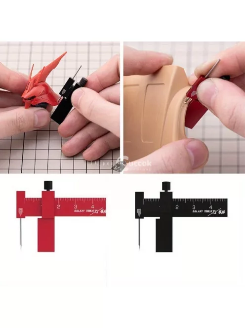 Egyenlő távolságú párhuzamos vonalzó katonai miniatűr méretarányú modellkészlethez