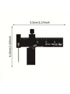 Egyenlő távolságú párhuzamos vonalzó katonai miniatűr méretarányú modellkészlethez