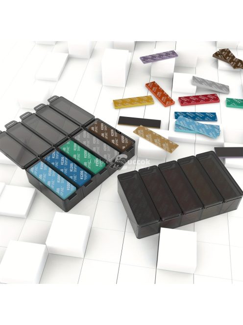 30 darab csiszoló szivacs készlet különböző szemcsékkel - Professzionális csiszoló eszközök kézműveseknek és makettezőknek, Tartós és rugalmas anyag papíralapú, Különböző vastagságok (2/3/5mm)