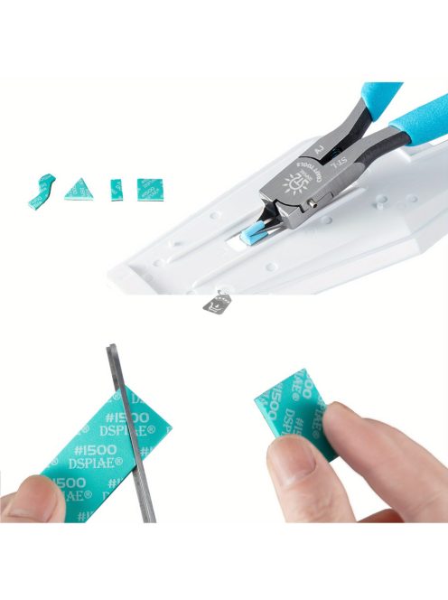 30 darab csiszoló szivacs készlet különböző szemcsékkel - Professzionális csiszoló eszközök kézműveseknek és makettezőknek, Tartós és rugalmas anyag papíralapú, Különböző vastagságok (2/3/5mm)